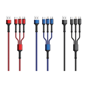 1.2M / 3.4A / 3 in 1 Ultra Strong Data Cable